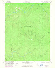 Webster Springs SE West Virginia Historical topographic map, 1:24000 scale, 7.5 X 7.5 Minute, Year 1967