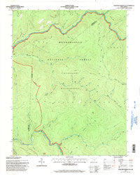 Webster Springs SE West Virginia Historical topographic map, 1:24000 scale, 7.5 X 7.5 Minute, Year 1995