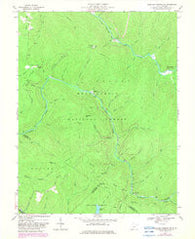 Webster Springs SW West Virginia Historical topographic map, 1:24000 scale, 7.5 X 7.5 Minute, Year 1967