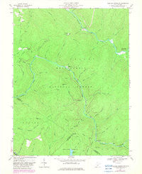 Webster Springs SW West Virginia Historical topographic map, 1:24000 scale, 7.5 X 7.5 Minute, Year 1967