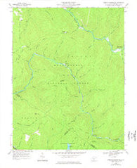 Webster Springs SW West Virginia Historical topographic map, 1:24000 scale, 7.5 X 7.5 Minute, Year 1967