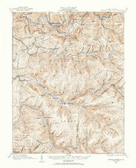 Webster Springs West Virginia Historical topographic map, 1:62500 scale, 15 X 15 Minute, Year 1915