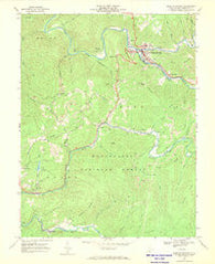 Webster Springs West Virginia Historical topographic map, 1:24000 scale, 7.5 X 7.5 Minute, Year 1966