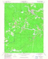 Webster Springs West Virginia Historical topographic map, 1:24000 scale, 7.5 X 7.5 Minute, Year 1966