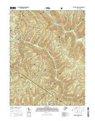 Webster Springs SW West Virginia Current topographic map, 1:24000 scale, 7.5 X 7.5 Minute, Year 2016