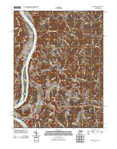Weirton West Virginia Historical topographic map, 1:24000 scale, 7.5 X 7.5 Minute, Year 2010