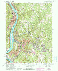 Weirton West Virginia Historical topographic map, 1:24000 scale, 7.5 X 7.5 Minute, Year 1968