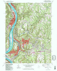 Weirton West Virginia Historical topographic map, 1:24000 scale, 7.5 X 7.5 Minute, Year 1994