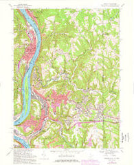 Weirton West Virginia Historical topographic map, 1:24000 scale, 7.5 X 7.5 Minute, Year 1968