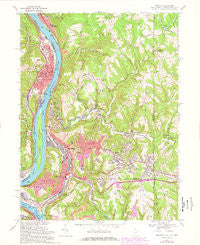Weirton West Virginia Historical topographic map, 1:24000 scale, 7.5 X 7.5 Minute, Year 1968