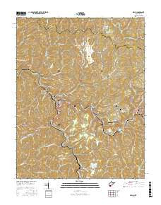 Welch West Virginia Current topographic map, 1:24000 scale, 7.5 X 7.5 Minute, Year 2016