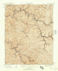 Welch West Virginia Historical topographic map, 1:62500 scale, 15 X 15 Minute, Year 1924