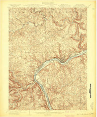 Wellsville Ohio Historical topographic map, 1:62500 scale, 15 X 15 Minute, Year 1904