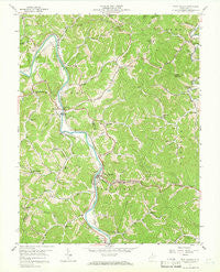 West Hamlin West Virginia Historical topographic map, 1:24000 scale, 7.5 X 7.5 Minute, Year 1957