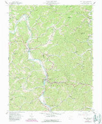 West Hamlin West Virginia Historical topographic map, 1:24000 scale, 7.5 X 7.5 Minute, Year 1957