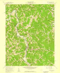 West Hamlin West Virginia Historical topographic map, 1:24000 scale, 7.5 X 7.5 Minute, Year 1957