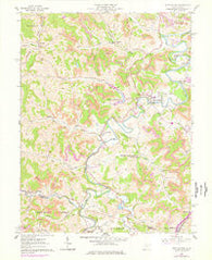 West Milford West Virginia Historical topographic map, 1:24000 scale, 7.5 X 7.5 Minute, Year 1961
