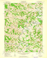 West Milford West Virginia Historical topographic map, 1:24000 scale, 7.5 X 7.5 Minute, Year 1961