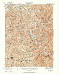 West Union West Virginia Historical topographic map, 1:62500 scale, 15 X 15 Minute, Year 1924