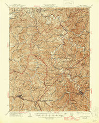 West Union West Virginia Historical topographic map, 1:62500 scale, 15 X 15 Minute, Year 1926
