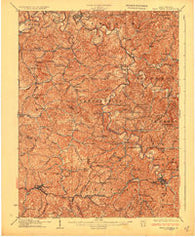 West Union West Virginia Historical topographic map, 1:62500 scale, 15 X 15 Minute, Year 1926