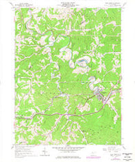 West Union West Virginia Historical topographic map, 1:24000 scale, 7.5 X 7.5 Minute, Year 1961
