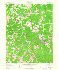 West Union West Virginia Historical topographic map, 1:24000 scale, 7.5 X 7.5 Minute, Year 1961