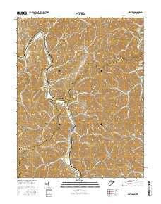 West Hamlin West Virginia Current topographic map, 1:24000 scale, 7.5 X 7.5 Minute, Year 2016