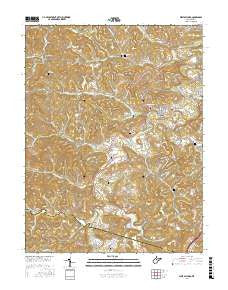West Milford West Virginia Current topographic map, 1:24000 scale, 7.5 X 7.5 Minute, Year 2016