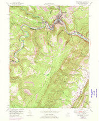 Westernport Maryland Historical topographic map, 1:24000 scale, 7.5 X 7.5 Minute, Year 1950