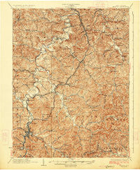 Weston West Virginia Historical topographic map, 1:62500 scale, 15 X 15 Minute, Year 1926