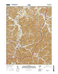 Weston West Virginia Current topographic map, 1:24000 scale, 7.5 X 7.5 Minute, Year 2016