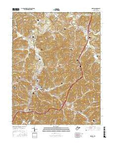 Weston West Virginia Current topographic map, 1:24000 scale, 7.5 X 7.5 Minute, Year 2016