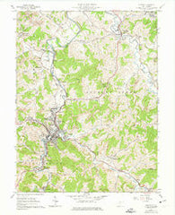 Weston West Virginia Historical topographic map, 1:24000 scale, 7.5 X 7.5 Minute, Year 1961