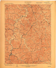 Weston West Virginia Historical topographic map, 1:62500 scale, 15 X 15 Minute, Year 1904