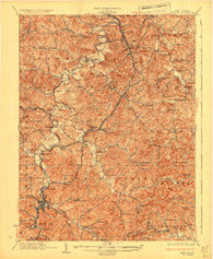 Weston West Virginia Historical topographic map, 1:62500 scale, 15 X 15 Minute, Year 1926