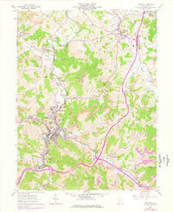 Weston West Virginia Historical topographic map, 1:24000 scale, 7.5 X 7.5 Minute, Year 1961