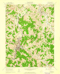 Weston West Virginia Historical topographic map, 1:24000 scale, 7.5 X 7.5 Minute, Year 1961