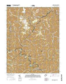 Wharncliffe West Virginia Current topographic map, 1:24000 scale, 7.5 X 7.5 Minute, Year 2016