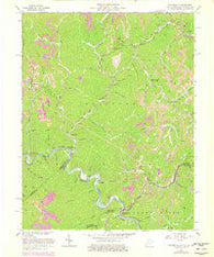 Wharncliffe West Virginia Historical topographic map, 1:24000 scale, 7.5 X 7.5 Minute, Year 1963