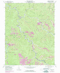 Wharton West Virginia Historical topographic map, 1:24000 scale, 7.5 X 7.5 Minute, Year 1968