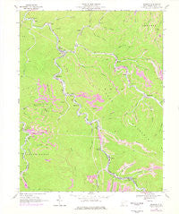 Wharton West Virginia Historical topographic map, 1:24000 scale, 7.5 X 7.5 Minute, Year 1968
