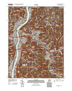 Wheeling West Virginia Historical topographic map, 1:24000 scale, 7.5 X 7.5 Minute, Year 2011