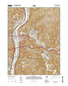 Wheeling West Virginia Historical topographic map, 1:24000 scale, 7.5 X 7.5 Minute, Year 2014