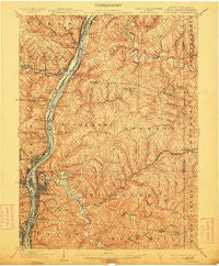 Wheeling West Virginia Historical topographic map, 1:62500 scale, 15 X 15 Minute, Year 1902