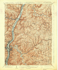 Wheeling West Virginia Historical topographic map, 1:62500 scale, 15 X 15 Minute, Year 1902