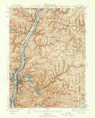 Wheeling West Virginia Historical topographic map, 1:62500 scale, 15 X 15 Minute, Year 1935