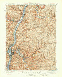 Wheeling West Virginia Historical topographic map, 1:62500 scale, 15 X 15 Minute, Year 1935