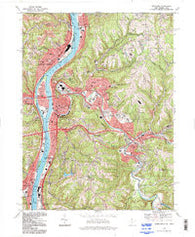 Wheeling West Virginia Historical topographic map, 1:24000 scale, 7.5 X 7.5 Minute, Year 1994