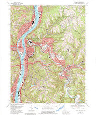 Wheeling West Virginia Historical topographic map, 1:24000 scale, 7.5 X 7.5 Minute, Year 1968